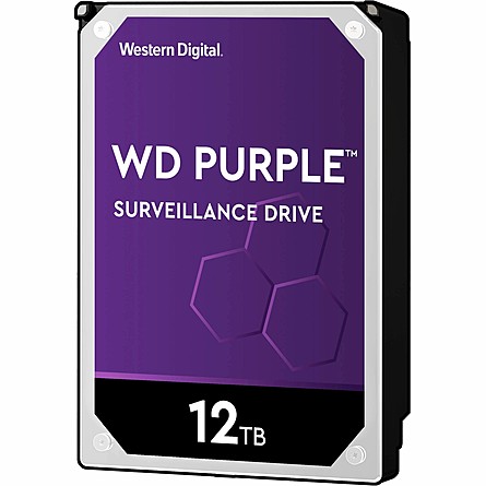 Ổ Cứng Camera WD Purple 12TB SATA 7200RPM 256MB Cache 3.5" (WD121PURZ)