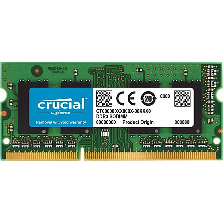 Ram Laptop Crucial 8GB (1x8GB) DDR3L 1600MHz (CT102464BF160B)