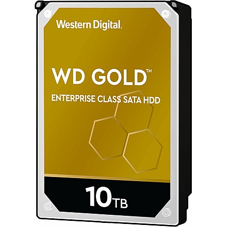 Ổ Cứng HDD 3.5" WD Gold 10TB SATA 7200RPM 256MB Cache (WD102KRYZ)