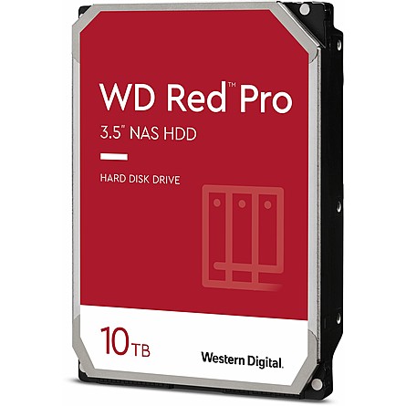 Ổ Cứng HDD 3.5" WD Red Pro 10TB NAS SATA 7200RPM 256MB Cache (WD101KFBX)