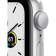 Đồng Hồ Thông Minh Apple Watch SE GPS 40mm Silver Viền Nhôm Dây Cao Su (MYDM2VN/A)