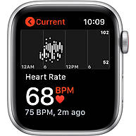 Đồng Hồ Thông Minh Apple Watch SE GPS + Cellular 44mm Silver Viền Nhôm Dây Cao Su (MYEM2VN/A)