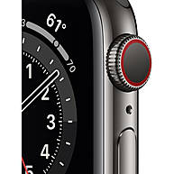 Đồng Hồ Thông Minh Apple Watch Series 6 GPS + Cellular 40mm Space Gray Viền Nhôm Dây Cao Su (M06P3VN/A)