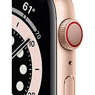 Đồng Hồ Thông Minh Apple Watch Series 6 GPS + Cellular 44mm Gold Viền Nhôm Dây Cao Su (MG2D3VN/A)