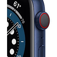 Đồng Hồ Thông Minh Apple Watch Series 6 GPS + Cellular 44mm Blue Viền Nhôm Dây Cao Su (M09A3VN/A)