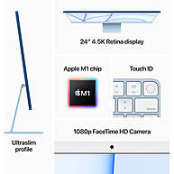 iMac Mid 2021 M1 8-Core/8GB Unified/512GB SSD/8-Core GPU/24" 4.5K (Silver)