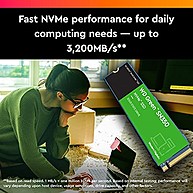 Ổ Cứng SSD WD Green SN350 960GB M.2 2280 PCIE NVME Gen 3x4 (WDS960G2G0C)