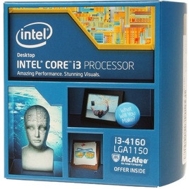 Intel® Core™ i3-4160 Dual Core Processor 3MB SmartCache, 3.5GHz (Socket LGA1150) Intel® Core™ i3-4160 Dual Core Processor 3MB SmartCache, 3.5GHz (Socket LGA1150)
