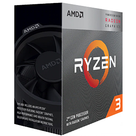 CPU Máy Tính AMD Ryzen 3 3200G 4C/4T 3.6GHz Up to 4.0GHz/6MB Cache/Socket AM4 (YD3200C5FHBOX)