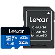 Thẻ Nhớ Lexar 32GB MicroSDHC UHS-I Class 10 (LSDMI32BB633A)