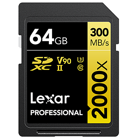 Thẻ Nhớ Lexar 2000x 64GB SDHC/SDXC UHS-II U3 (LSD2000064G-BNNNG)