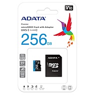 Thẻ Nhớ Adata 256GB MicroSDXC/SDHC UHS-I Class 10 (AUSDX256GUICL10A1-RA1)