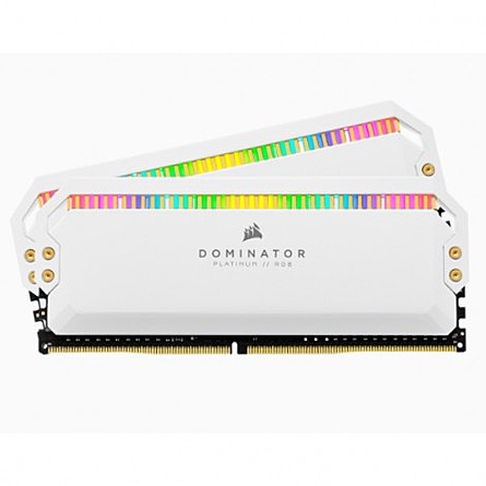 Ram Desktop Corsair Dominator Platinum RGB 16GB (2x8GB) DDR4 3200MHz (CMT16GX4M2C3200C16W)