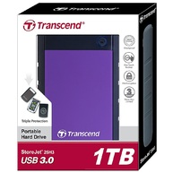 Ổ Cứng Di Động Transcend StoreJet® 25H3P 1TB 2.5-Inch USB 3.0 (TS1TSJ25H3P)