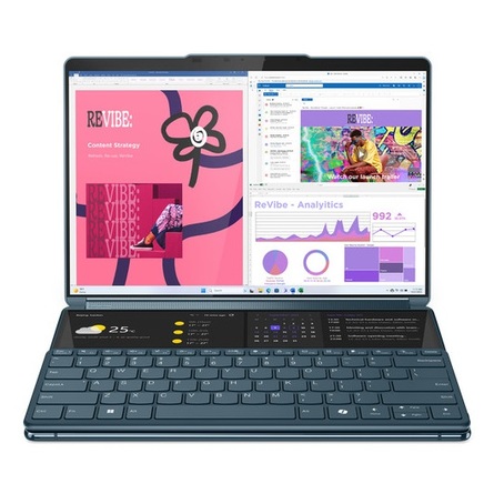 Máy Tính Xách Tay Lenovo Yoga Book 9-13IMU9 Core Ultra 7-155H/32GB LPDDR5x/1TB SSD/13.3" 2.8K/Integrated Intel Graphics/Win 11 Home SL/Tidal Teal (83FF001SVN)