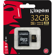 Thẻ Nhớ Kingston 32GB microSDHC Gold UHS-I Speed Class 3 + SD Adapter (SDCG/32GB)