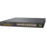 Planet 24-Port 10/100/1000T 802.3at PoE + 2-Port 1000X SFP Gigabit Ethernet Switch (GSW-2620HP)