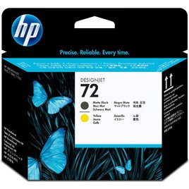HP 72 Matte Black and Yellow DesignJet Printhead (C9384A) HP 72 Matte Black and Yellow DesignJet Printhead (C9384A)