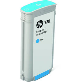 HP 728 130-ml Cyan DesignJet Ink Cartridge (F9J67A) HP 728 130-ml Cyan DesignJet Ink Cartridge (F9J67A)