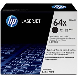 HP 64X High Yield Black Original LaserJet Toner Cartridge (CC364X) HP 64X High Yield Black Original LaserJet Toner Cartridge (CC364X)