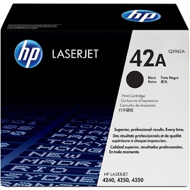 HP 42A Black Original LaserJet Toner Cartridge (Q5942A) HP 42A Black Original LaserJet Toner Cartridge (Q5942A)