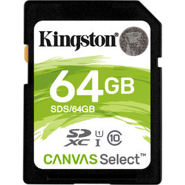 Thẻ Nhớ Kingston Canvas Select 64GB SDHC UHS-I Class 10 (SDS/64GB) Thẻ Nhớ Kingston Canvas Select 64GB SDHC UHS-I Class 10 (SDS/64GB)