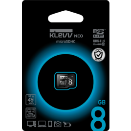 Thẻ Nhớ Essencore Klevv Neo 8GB microSDHC Class 10 UHS-I U1 (U008GUC1U18-D) Thẻ Nhớ Essencore Klevv Neo 8GB microSDHC Class 10 UHS-I U1 (U008GUC1U18-D)
