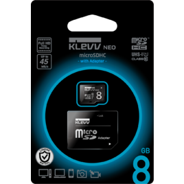 Thẻ Nhớ Essencore Klevv Neo 8GB microSDHC Class 10 UHS-I U1 + SD Adapter (U008GUC1U18-DK) Thẻ Nhớ Essencore Klevv Neo 8GB microSDHC Class 10 UHS-I U1 + SD Adapter (U008GUC1U18-DK)