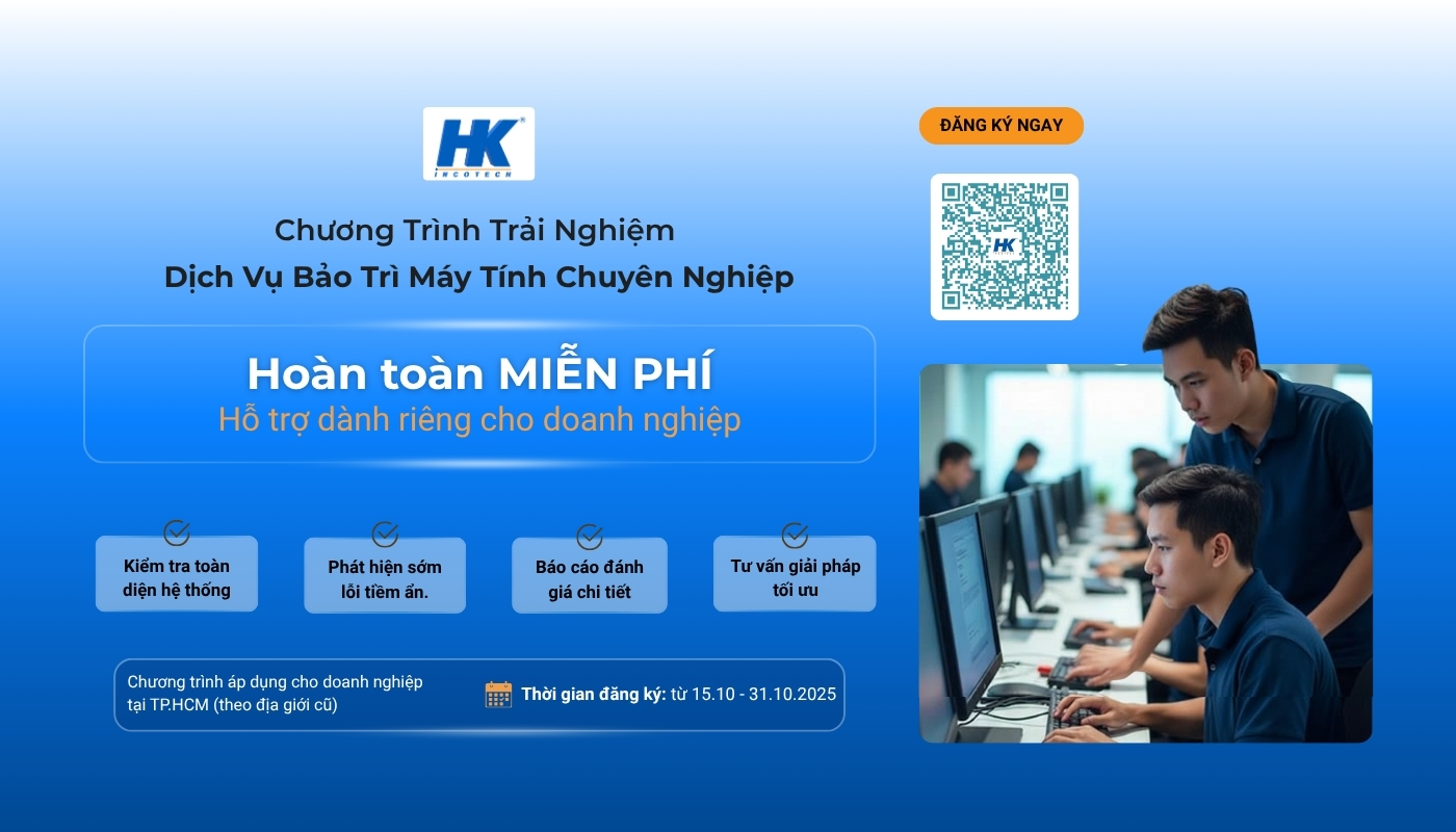 Chương trình Ưu đãi dịch vụ bảo trì máy tính tại Hoàng Khang Incotech