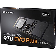 Ổ Cứng SSD SAMSUNG 970 EVO Plus 500GB NVMe M.2 PCIe Gen 3 x4 512MB Cache (MZ-V7S500BW)