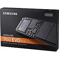 Ổ Cứng SSD SAMSUNG 960 EVO 500GB NVMe M.2 PCIe Gen 3 x4 512MB Cache (MZ-V6E500BW)