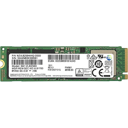 Ổ Cứng SSD SAMSUNG PM981 256GB NVMe M.2 PCIe Gen 3 x4 (MZVLB256HAHQ)