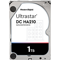 Ổ Cứng HDD 3.5" WD Ultrastar DC HA210 1TB SATA 7200RPM 128MB Cache (1W10001 / HUS722T1TALA604)