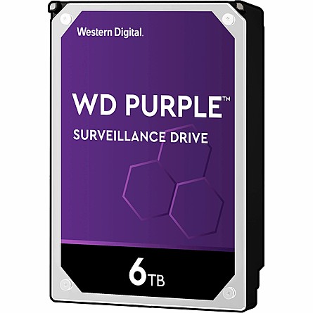 Ổ Cứng Camera WD Purple 6TB SATA 5400RPM 64MB Cache 3.5" (WD60PURZ)
