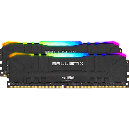 Ram Desktop Crucial Ballistix RGB 16GB (2x8GB) DDR4 3600MHz (BL2K8G36C16U4BL)
