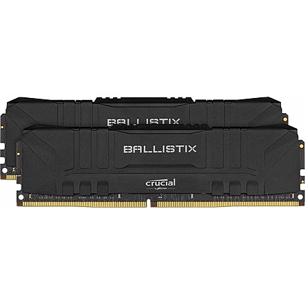 Ram Desktop Crucial Ballistix Black 16GB (2x8GB) DDR4 2666MHz (BL2K8G26C16U4B)