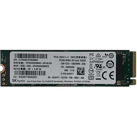 Ổ Cứng SSD SK Hynix BC501 256GB NVMe M.2 PCIe Gen 3 x4 (HFM256GDJTNG-8310A)
