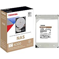 Ổ Cứng HDD 3.5" Toshiba N300 12TB NAS SATA 7200RPM 256MB Cache (HDWG21CUZSVA)