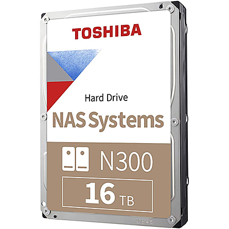 Ổ Cứng HDD 3.5" Toshiba N300 16TB NAS SATA 7200RPM 512MB Cache (HDWG31GUZSVA)