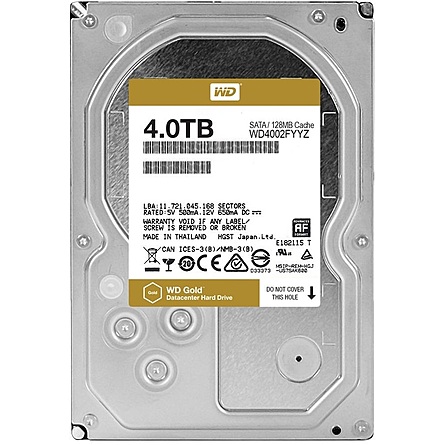 Ổ Cứng HDD 3.5" WD Gold 4TB SATA 7200RPM 128MB Cache (WD4002FYYZ)