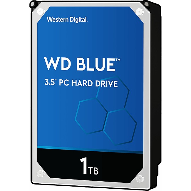 Ổ Cứng HDD 3.5" WD Blue 1TB SATA 5400RPM 64MB Cache (WD10EZRZ)