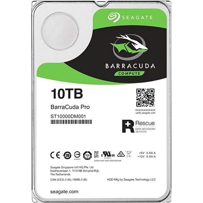 Ổ Cứng HDD 3.5" Seagate BarraCuda Pro 10TB SATA 7200RPM 256MB Cache (ST10000DM001)