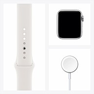 Đồng Hồ Thông Minh Apple Watch Series 6 GPS 40mm Silver Viền Nhôm Dây Cao Su (MG283VN/A)