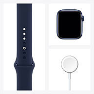 Đồng Hồ Thông Minh Apple Watch Series 6 GPS + Cellular 40mm Blue Viền Nhôm Dây Cao Su (M06Q3VN/A)