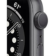Đồng Hồ Thông Minh Apple Watch Series 6 GPS 44mm Space Gray Viền Nhôm Dây Cao Su (M00H3VN/A)