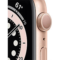 Đồng Hồ Thông Minh Apple Watch Series 6 GPS 44mm Gold Viền Nhôm Dây Cao Su (M00E3VN/A)