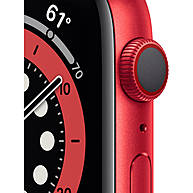 Đồng Hồ Thông Minh Apple Watch Series 6 GPS + Cellular 44mm (PRODUCT) Red Viền Nhôm Dây Cao Su (M09C3VN/A)