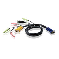 Cáp Chuyển Đổi ATEN 3M USB KVM Cable with 3 in 1 SPHD and Audio (2L-5303U)