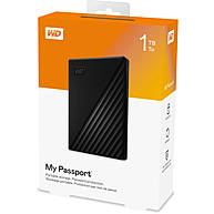 Ổ Cứng Di Động WD My Passport 1TB USB 3.2 Gen 1 Black (WDBYVG0010BBK-WESN)