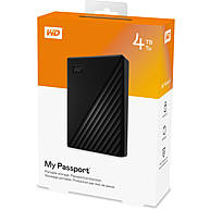 Ổ Cứng Di Động WD My Passport 4TB USB 3.2 Gen 1 Black (WDBPKJ0040BBK-WESN)